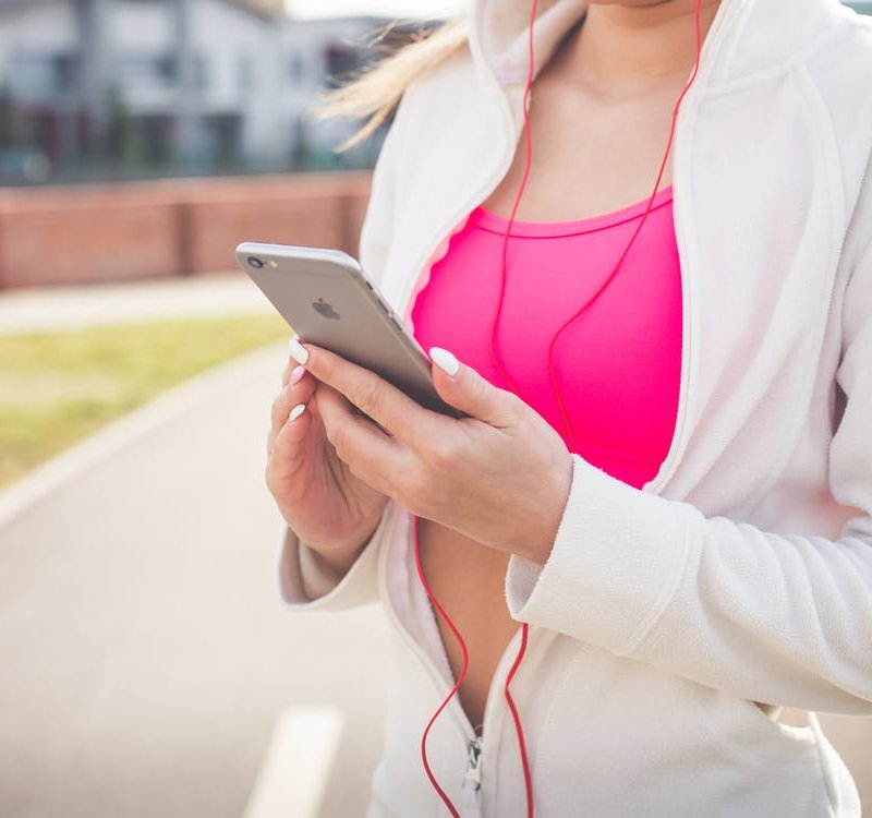 Woman Jogging with IPhone